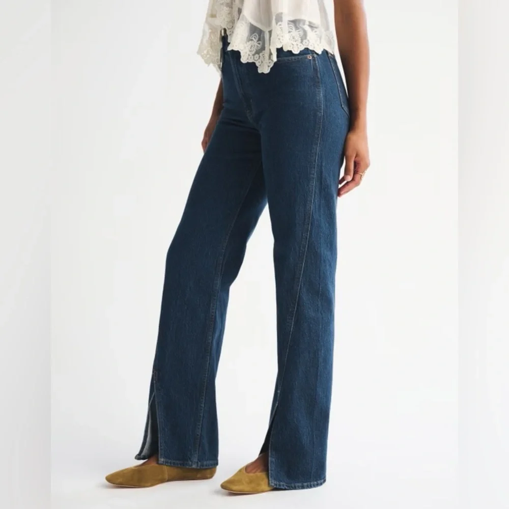 Abercrombie and fitch curve love vent hem 90s relaxed jeans 29 - Picture 5 of 14